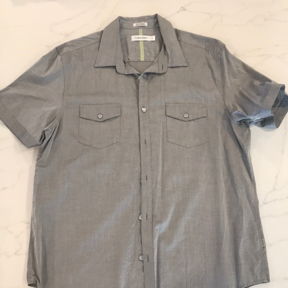 Calvin Klein Short Sleeve Button Down